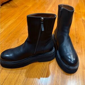 Marsell Zuccone Black Leather Booties